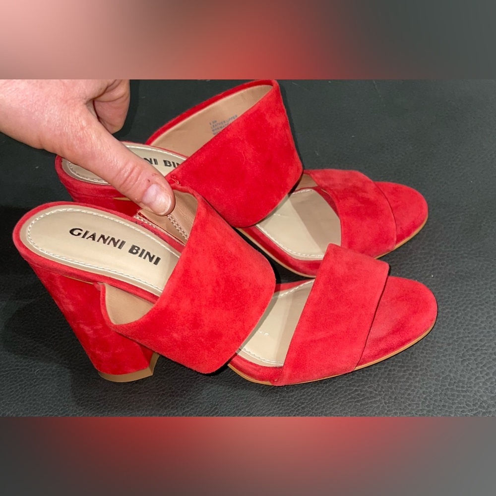 Gianni Bini Red Heeled Sandals